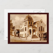 カリフォルニア州ヘイワード市図書館1911ヴィンテージ ポストカード (正面/裏面)