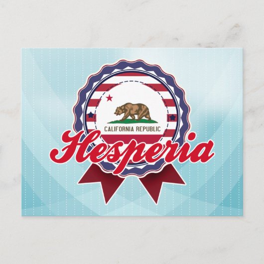 カリフォルニア州ヘスペリア ポストカード (正面)