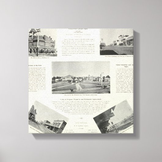 カリフォルニア州ヘルズバーグ キャンバスプリント (正面)