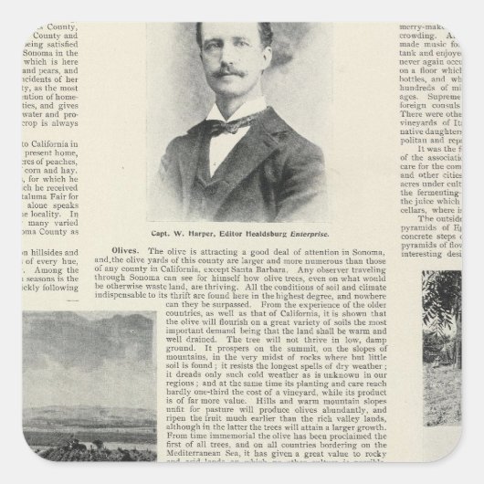 カリフォルニア州ヘルズバーグ スクエアシール (正面)