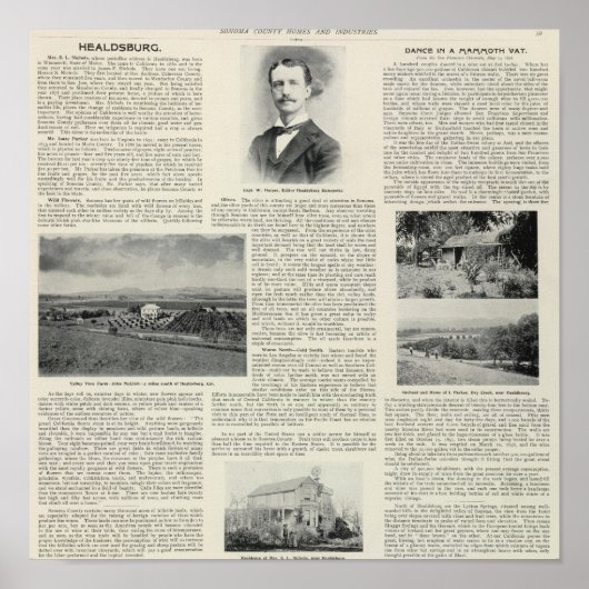 カリフォルニア州ヘルズバーグ ポスター (正面)