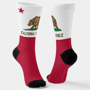 カリフォルニア州ベアフラッグ誇りを持ったカリフォルニアおもしろい ソックス