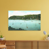 カリフォルニア州ベイベルヴェデーレの空中表示 キャンバスプリント (インサイチュ (リビング))