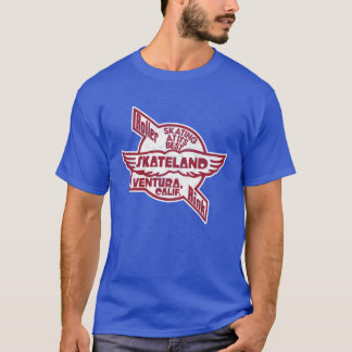 カリフォルニア州ベンチュラのスケートランド ビンテージ ローラー スケート リンク Tシャツ