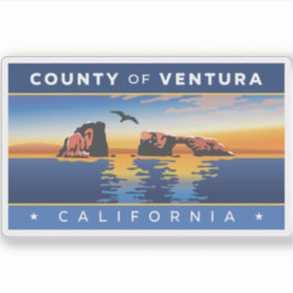 カリフォルニア州ベンチュラ州旗 シール