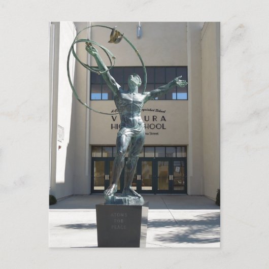 カリフォルニア州ベンチュラ高校エントランス ポストカード (正面)