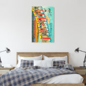 カリフォルニア州ベーカーズフィールド – ラージレターのシーン キャンバスプリント (インサイチュ (寝室))