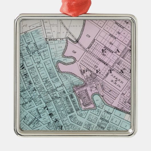 カリフォルニア州ペタルマ2 メタルオーナメント (正面)