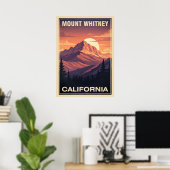 カリフォルニア州ホイットニー山 V06 ポスター (ホームオフィス)