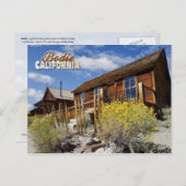 カリフォルニア州ボディ幽霊タウン ポストカード (正面/裏面)