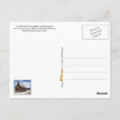 カリフォルニア州ボディ幽霊町メソジスト教会 ポストカード (裏面)