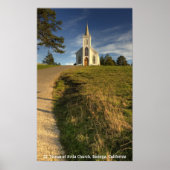 カリフォルニア州ボデガのアビラ教会の聖テレサ ポスター (正面)