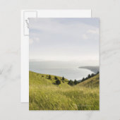 カリフォルニア州ボリナス・リッジ沿岸の丘 ポストカード (正面/裏面)