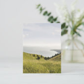 カリフォルニア州ボリナス・リッジ沿岸の丘 ポストカード (スタンド正面)