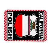カリフォルニア州ポーランドアメリカン磁石 マグネット (横)