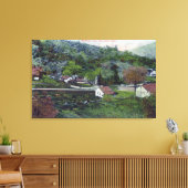 カリフォルニア州マクレーの空中表示 キャンバスプリント (インサイチュ (リビング))