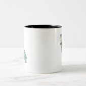 カリフォルニア州マップウォーターカラー ツートーンマグカップ (中央)