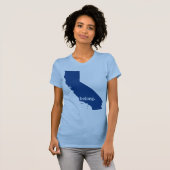 カリフォルニア州マップ所属 Tシャツ (正面フル)