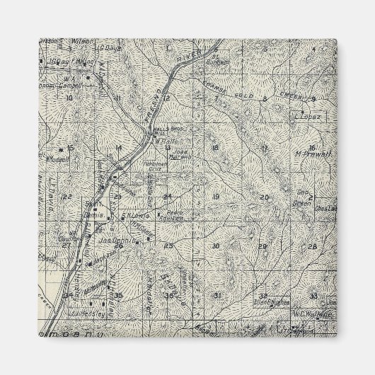 カリフォルニア州マデラ郡10 マグネット (正面)