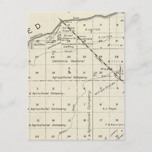 カリフォルニア州マデラ郡2 ポストカード (正面)