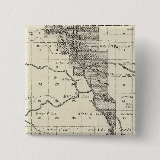 カリフォルニア州マデラ郡6 缶バッジ (正面)