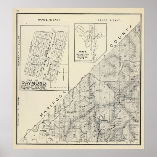 カリフォルニア州マデラ郡 ポスター (正面)