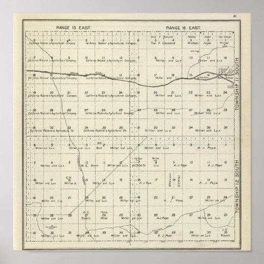 カリフォルニア州マデラ郡 ポスター (正面)
