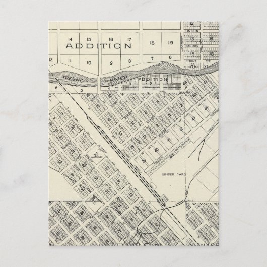 カリフォルニア州マデラ3 ポストカード (正面)