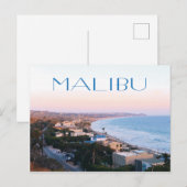 カリフォルニア州マリブの海岸の写真 ポストカード (正面/裏面)