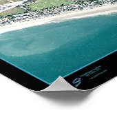 カリフォルニア州マリブの衛星ポスター写真 ポスター (角)