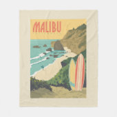 カリフォルニア州マリブ フリースブランケット (正面)