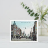 カリフォルニア州マリポサストリートフレスノの景色 ポストカード (スタンド正面)