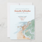 カリフォルニア州マリ結婚ブ 招待状 (正面)