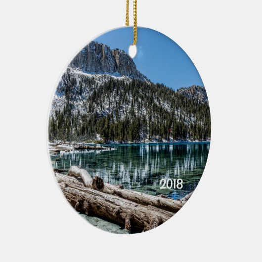 カリフォルニア州マンモス湖マクロード湖 セラミックオーナメント (右)