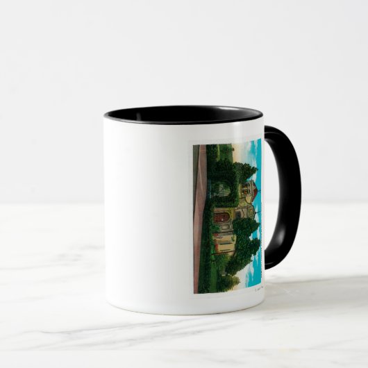 カリフォルニア州ミッションサンカルロスデモントレーモントレー マグカップ (正面右)