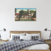 カリフォルニア州ミッションサンファンバウティスタ キャンバスプリント (インサイチュ (寝室))