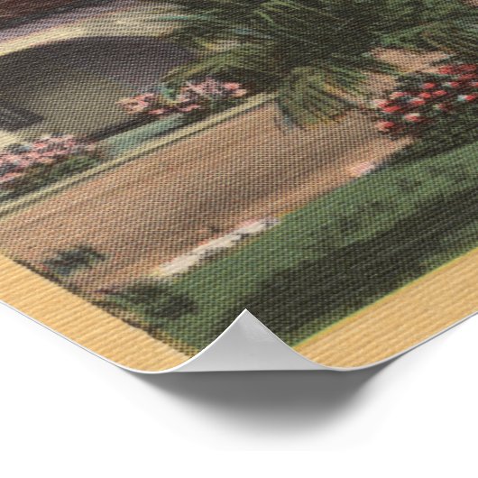 カリフォルニア州ミッションサンファンバウティスタ ポスター (角)