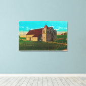 カリフォルニア州ミッション・サンカルロス・デル・カーメロカーメル キャンバスプリント (インサイチュ (ウッドフロア))