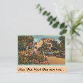 カリフォルニア州ミッション・サン・フアン・キャピストラーノ ポストカード (スタンド正面)