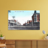 カリフォルニア州メインストリートサリーナスのビュー キャンバスプリント (インサイチュ (リビング))