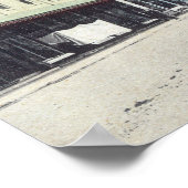 カリフォルニア州メインストリートヴィサリアのビュー ポスター (角)