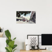 カリフォルニア州メインストリートヴィサリアのビュー ポスター (ホームオフィス)