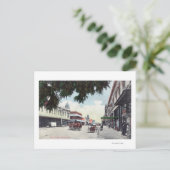 カリフォルニア州メインストリートヴィサリアのビュー ポストカード (スタンド正面)