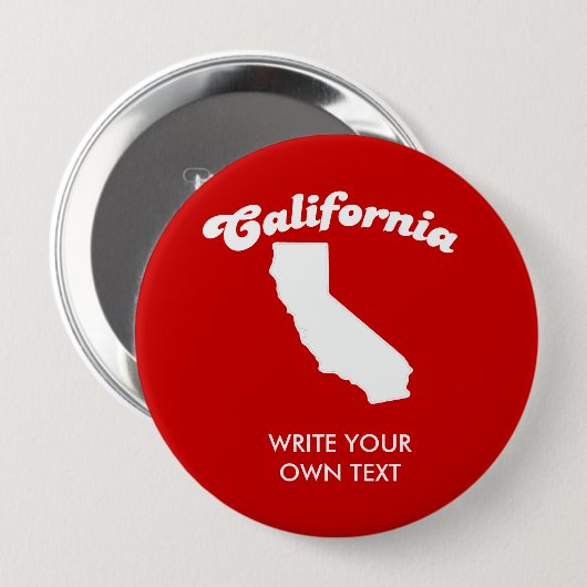 カリフォルニア州モットシャツTシャツ 缶バッジ (正面&裏面)