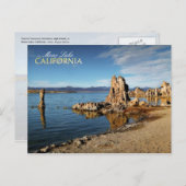 カリフォルニア州モノレイクのトゥファタワーズ ポストカード (正面/裏面)