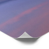 カリフォルニア州モノ湖の夕日。 ポスター (角)