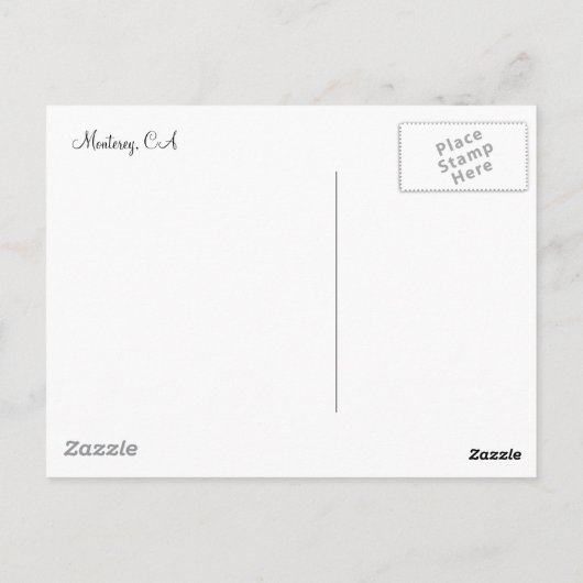 カリフォルニア州モントレイ ポストカード (裏面)