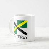 カリフォルニア州モントレー国旗 コーヒーマグカップ (正面左)