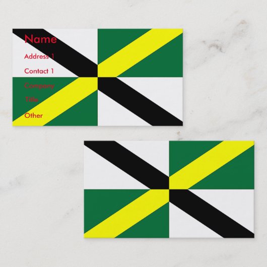 カリフォルニア州モントレー州旗を持つ名刺 名刺 (正面/裏面)