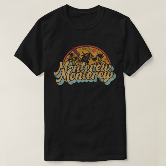 カリフォルニア州モントレー Tシャツ (デザイン正面)